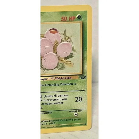 Pokémon TCG Exeggcute Jungle 52/64 Regular Unlimited Common LP 1999 Vintage - Picture 3 of 6